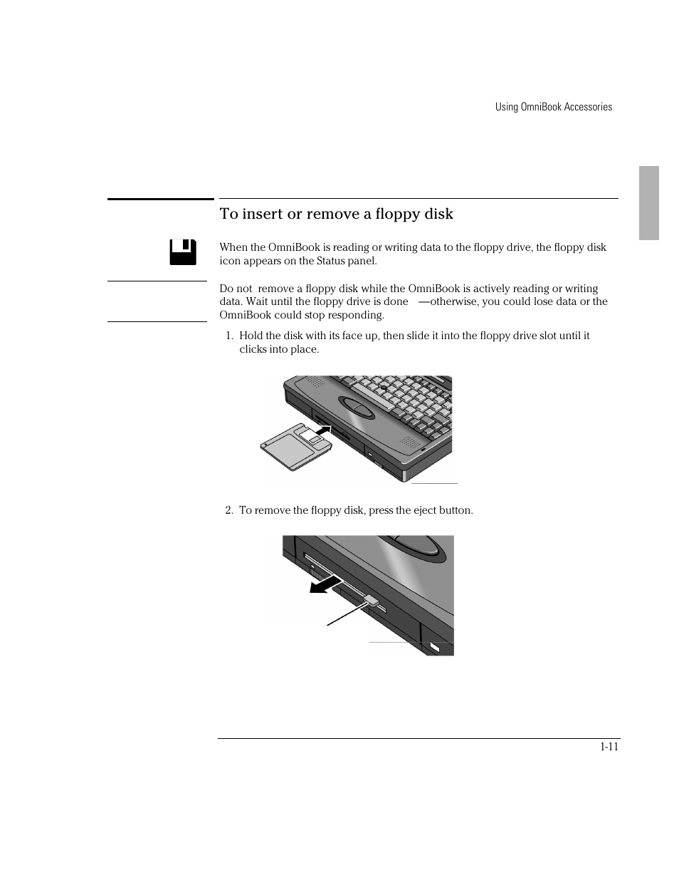 HP OmniBook 2000 Notebook PC User Manual | Page 11 / 40