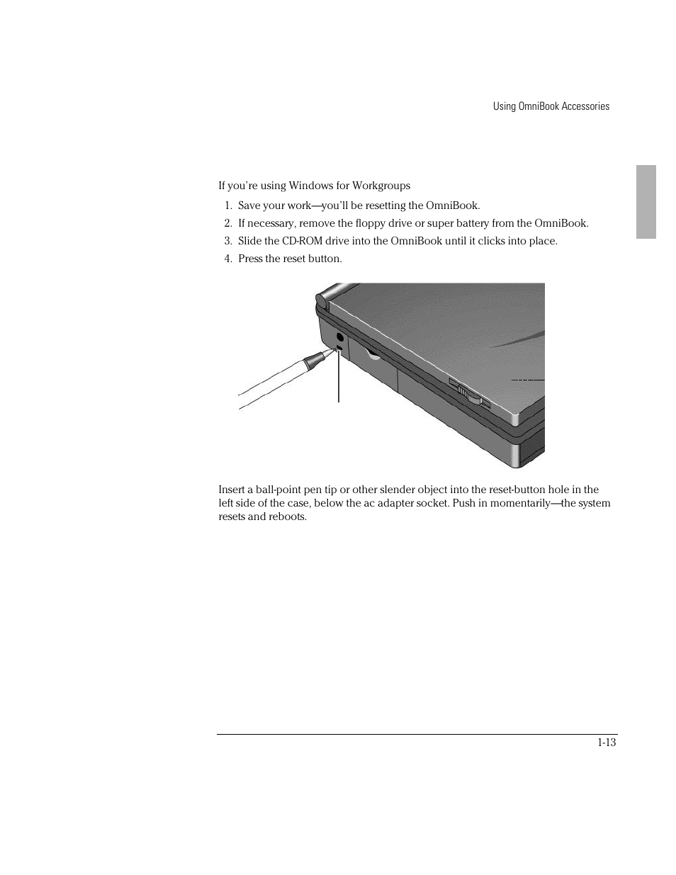 HP OmniBook 2000 Notebook PC User Manual | Page 13 / 40