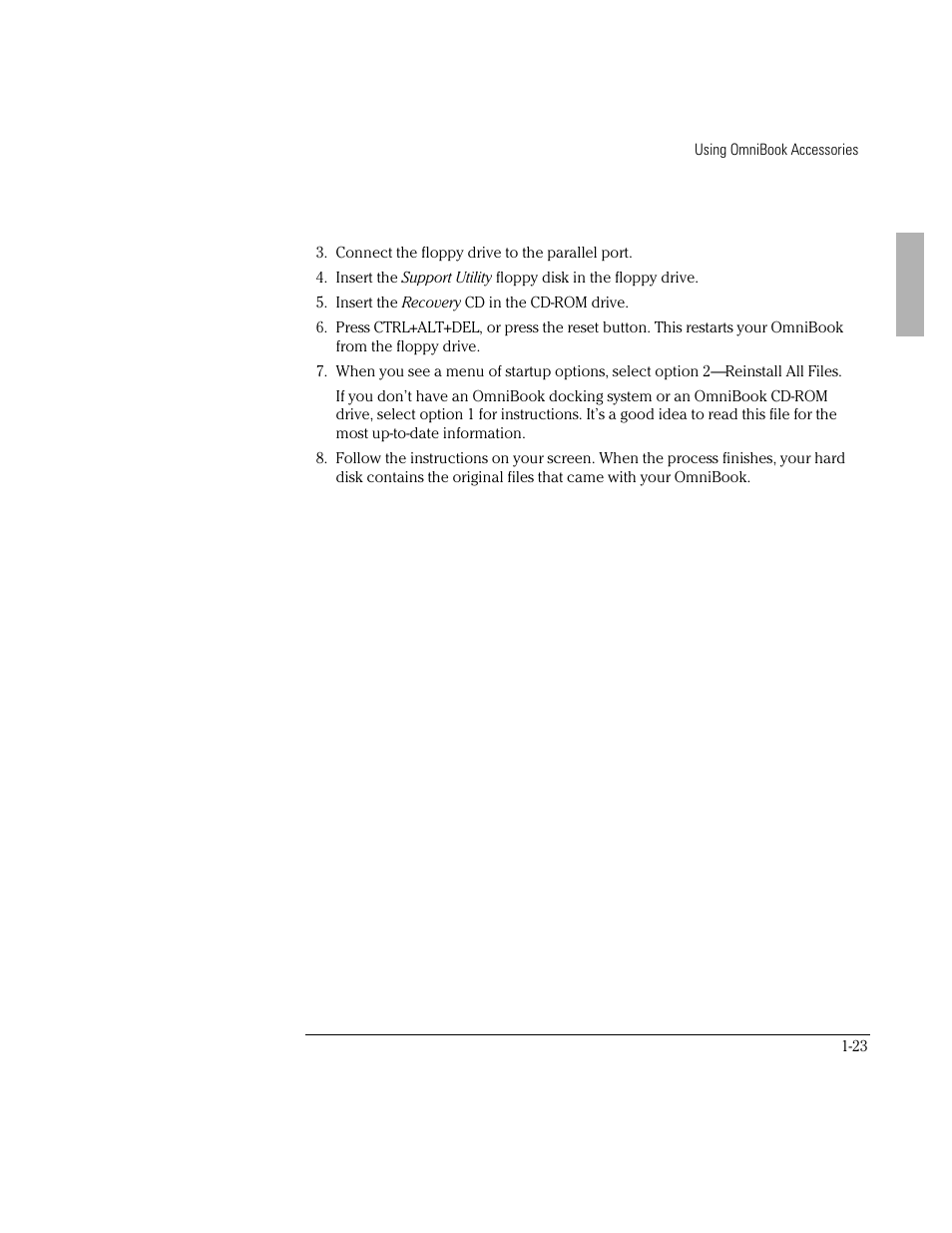 HP OmniBook 2000 Notebook PC User Manual | Page 23 / 40