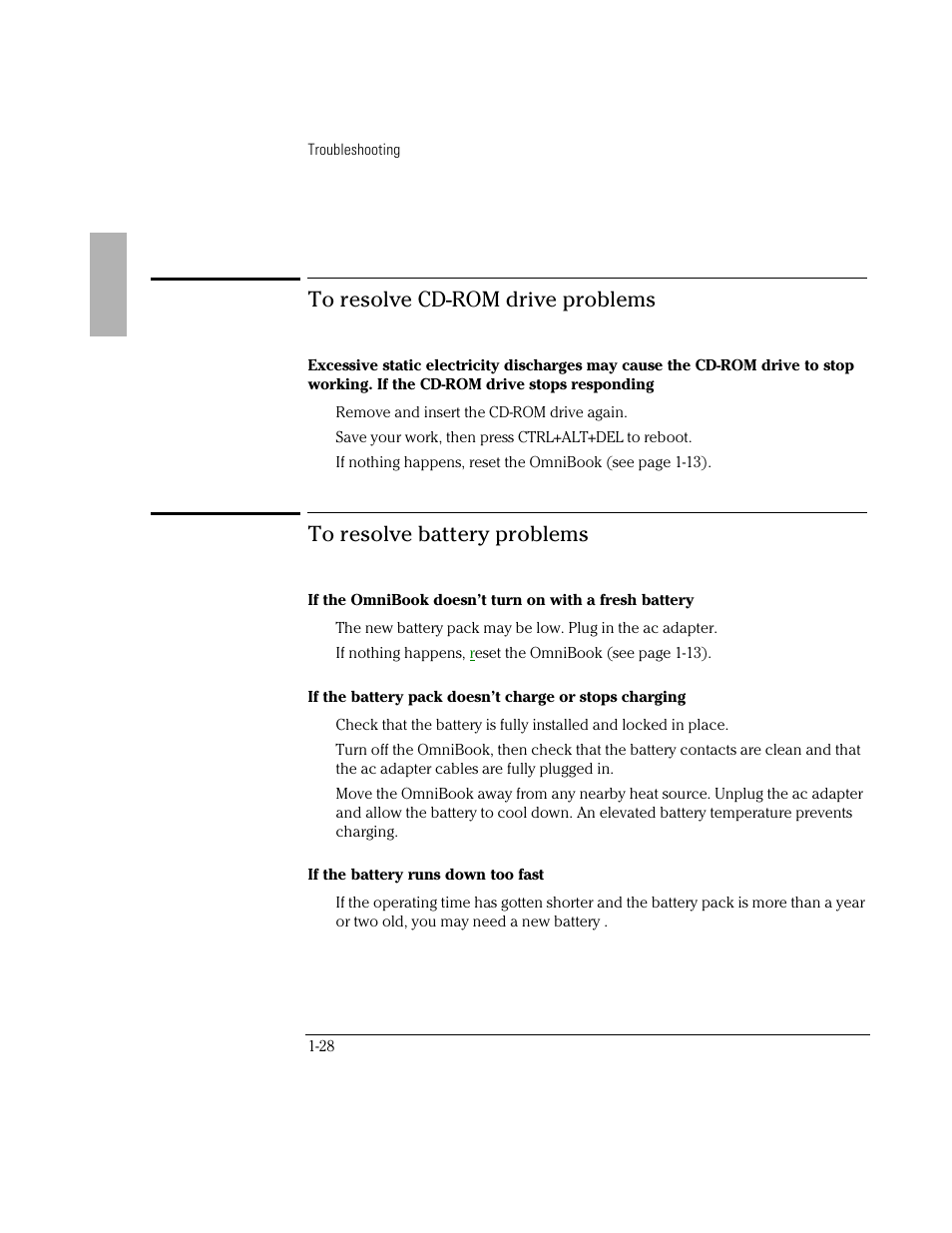 HP OmniBook 2000 Notebook PC User Manual | Page 28 / 40