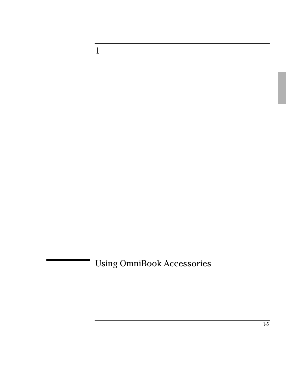 1using omnibook accessories | HP OmniBook 2000 Notebook PC User Manual | Page 5 / 40