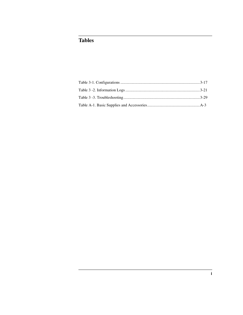 Tables | HP Optical Jukeboxes User Manual | Page 11 / 108