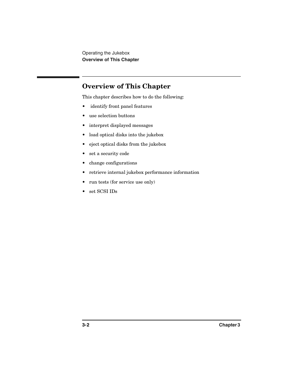 Overview of this chapter -2, Overview of this chapter | HP Optical Jukeboxes User Manual | Page 40 / 108