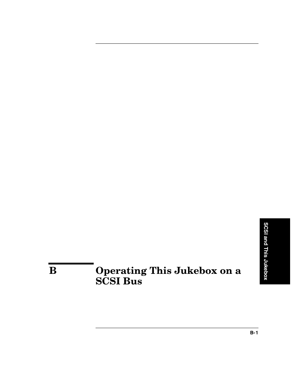 B. operating this jukebox on a scsi bus, Boperating this jukebox on a scsi bus | HP Optical Jukeboxes User Manual | Page 81 / 108