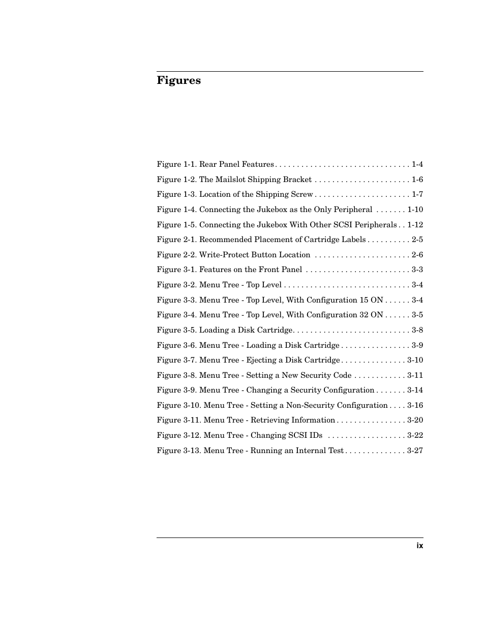 Figures | HP Optical Jukeboxes User Manual | Page 9 / 108