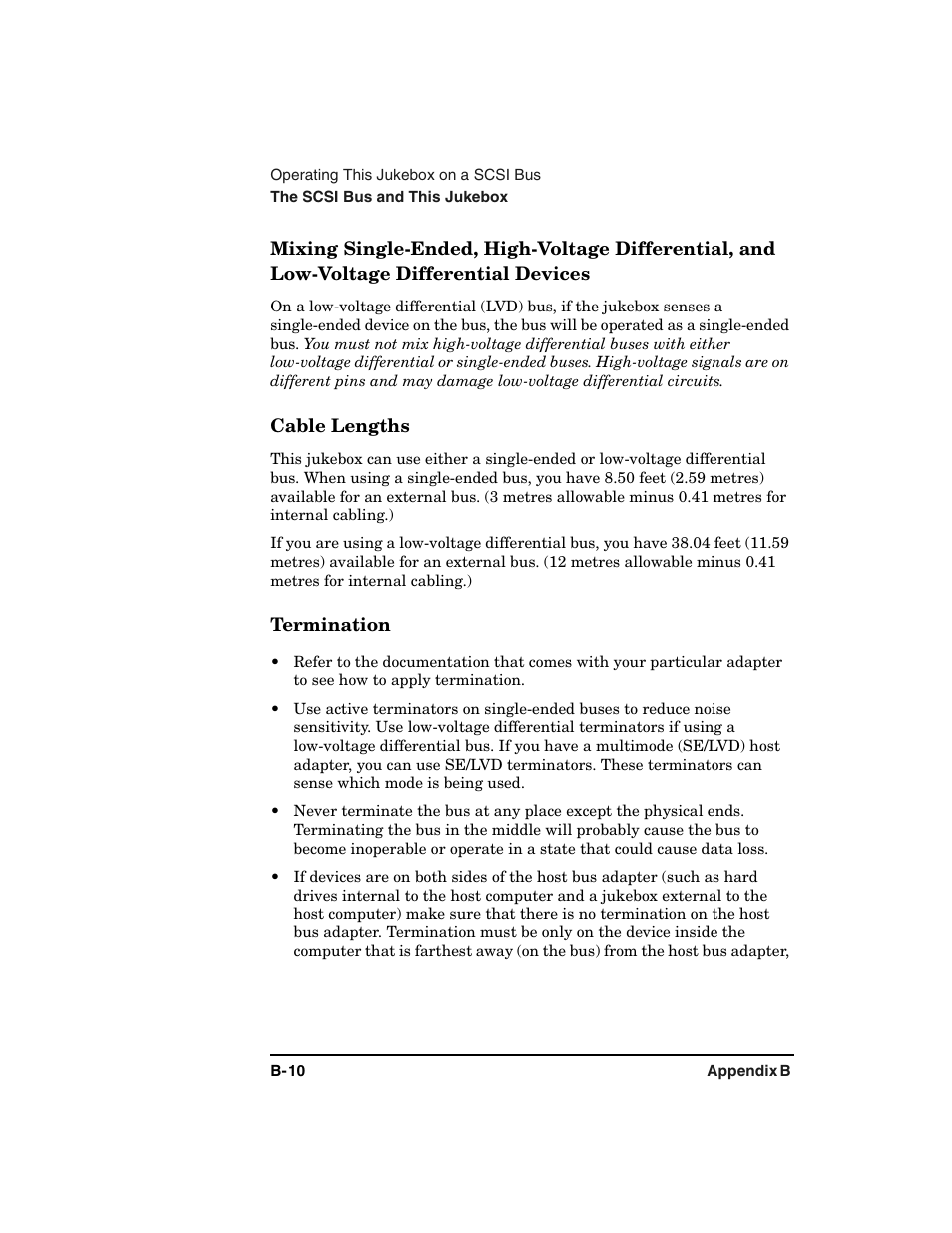 Mixing single-ended, high-voltage differential | HP Optical Jukeboxes User Manual | Page 90 / 108