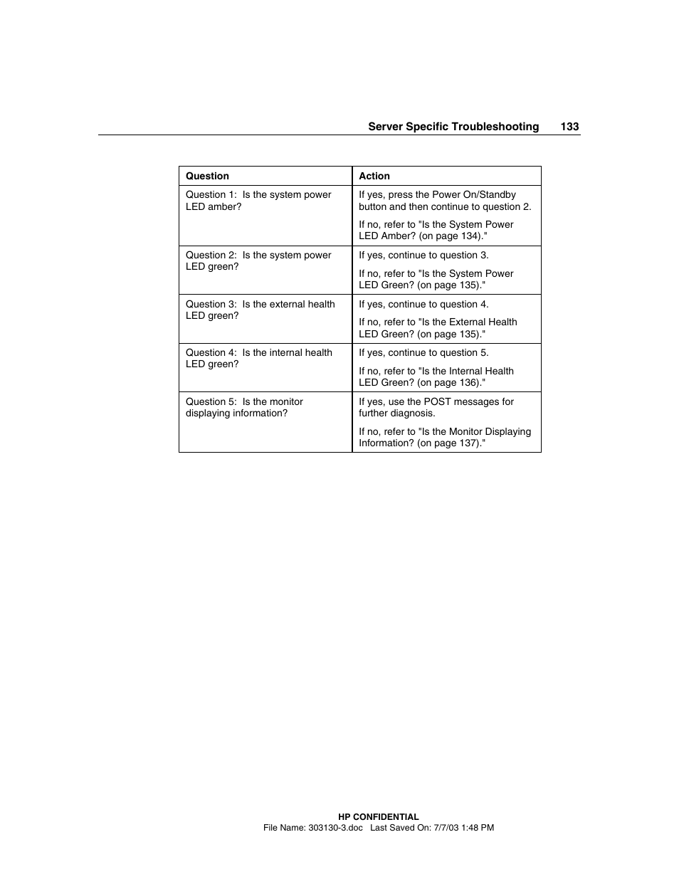 HP ProLiant DL380 G3 Server User Manual | Page 133 / 164