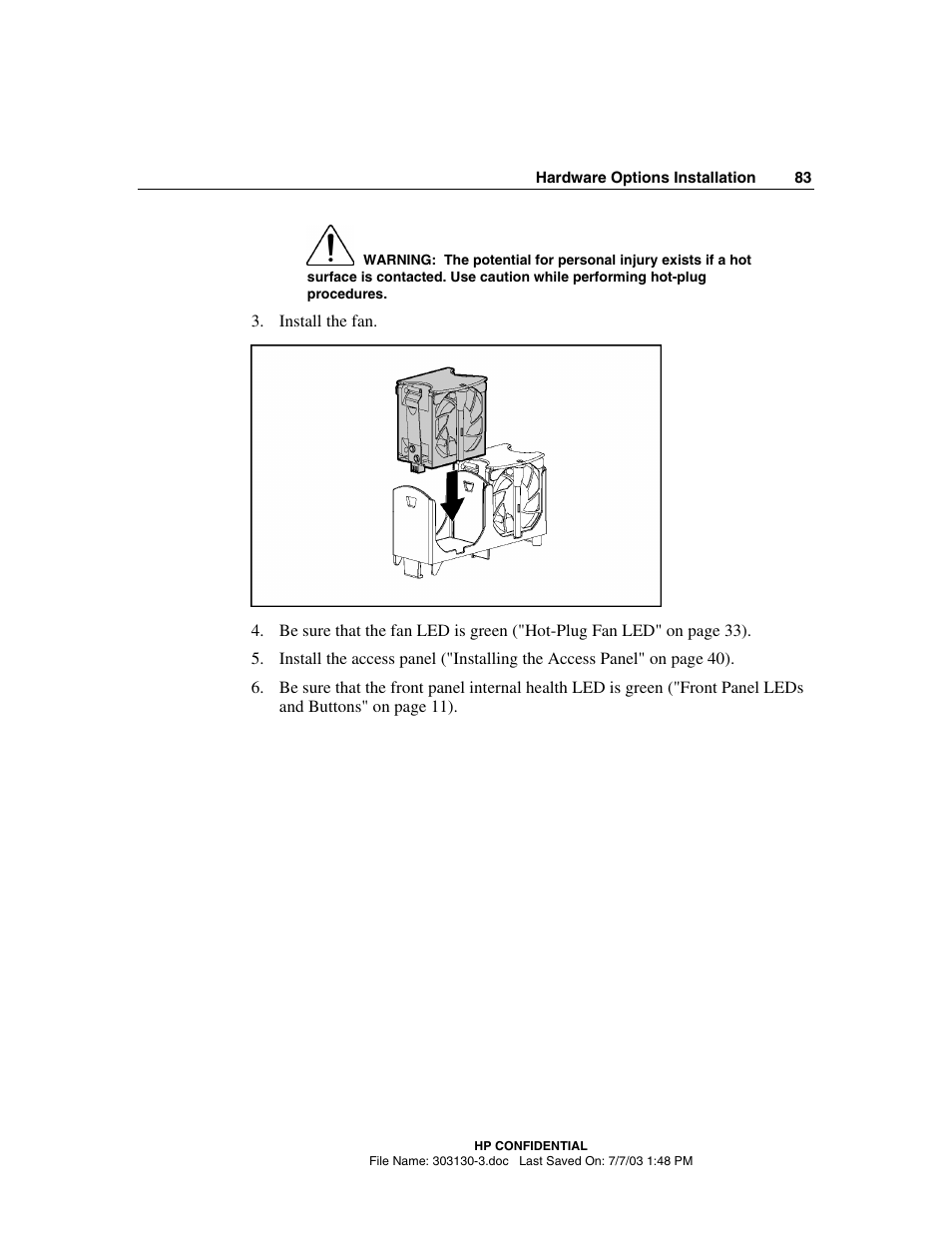 HP ProLiant DL380 G3 Server User Manual | Page 83 / 164