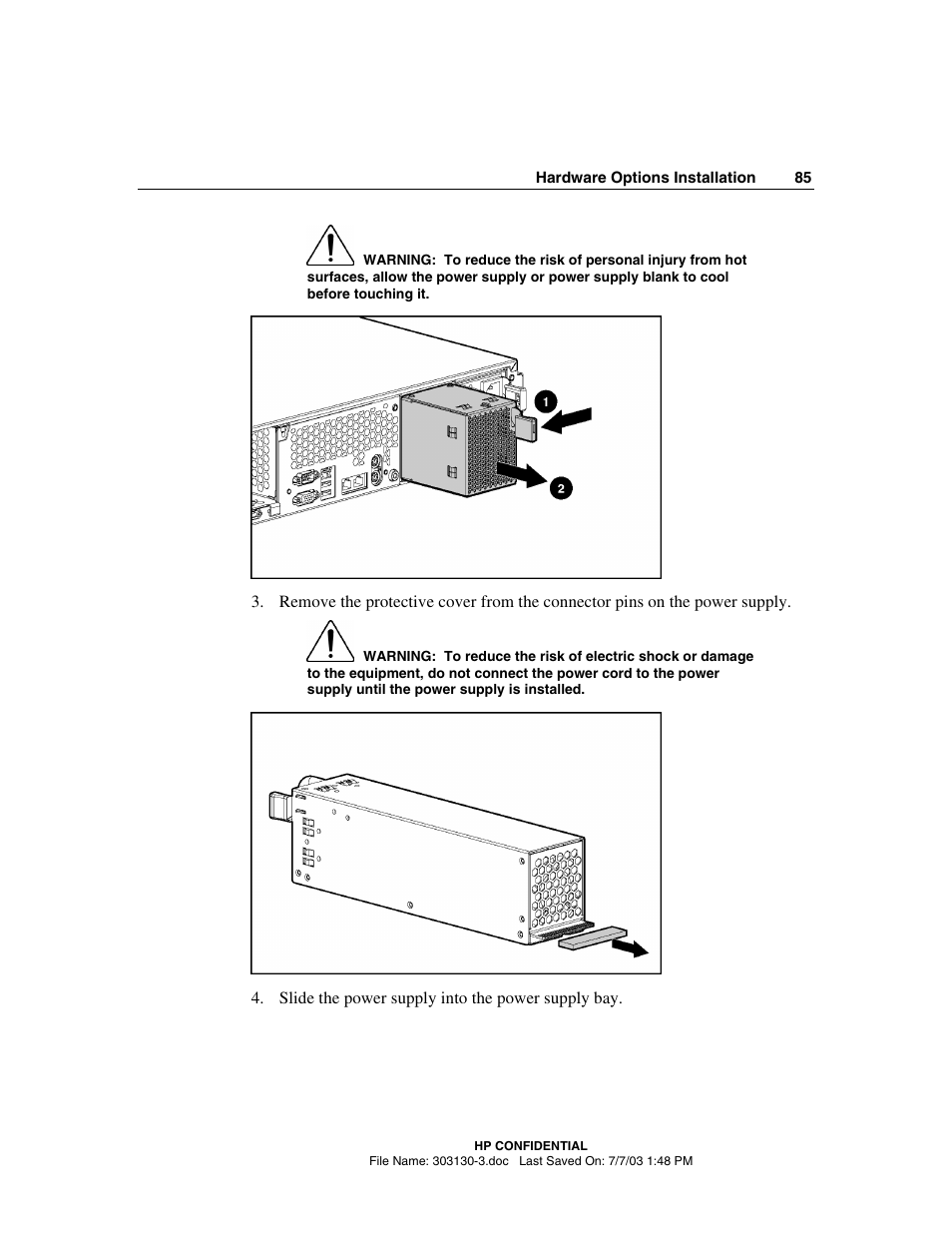 HP ProLiant DL380 G3 Server User Manual | Page 85 / 164