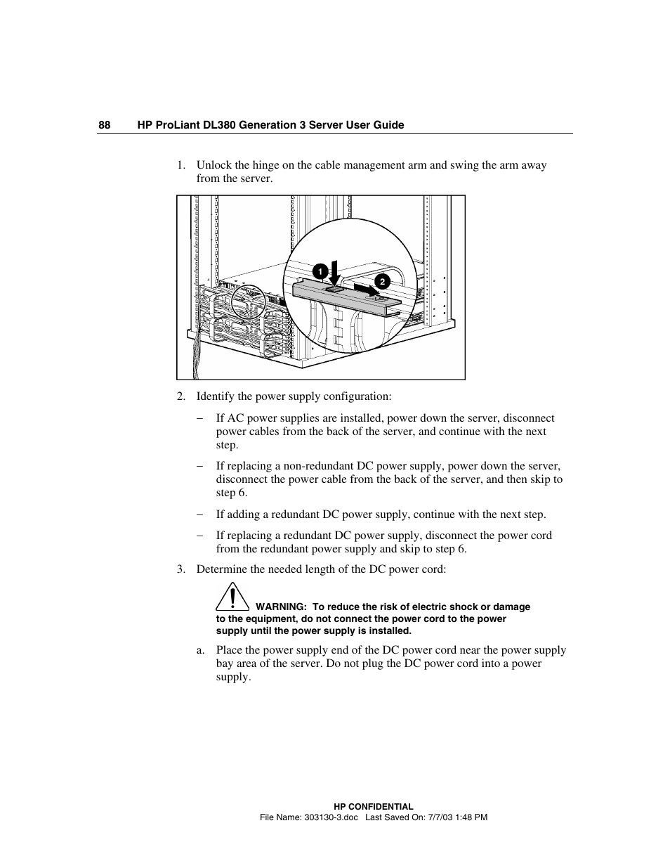 HP ProLiant DL380 G3 Server User Manual | Page 88 / 164