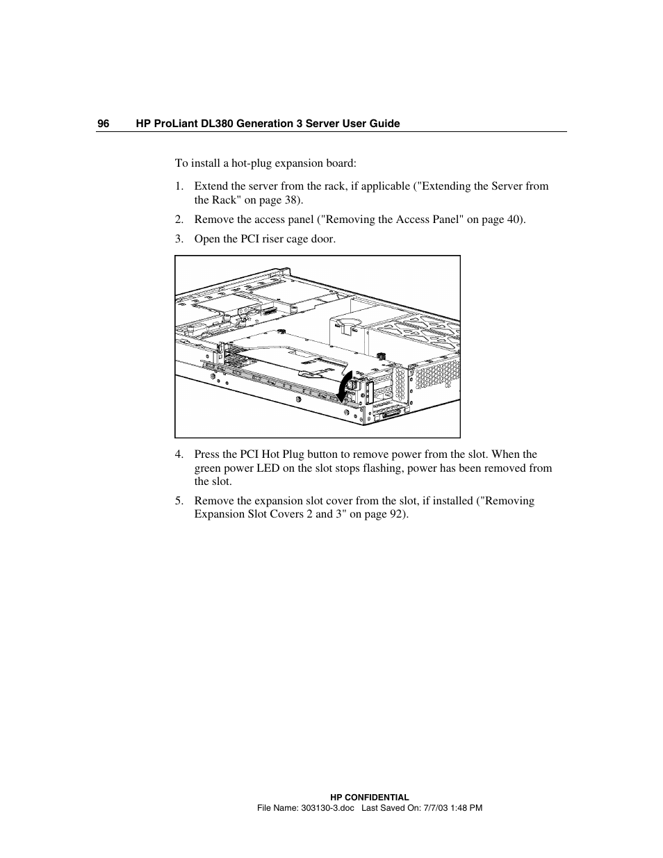 HP ProLiant DL380 G3 Server User Manual | Page 96 / 164