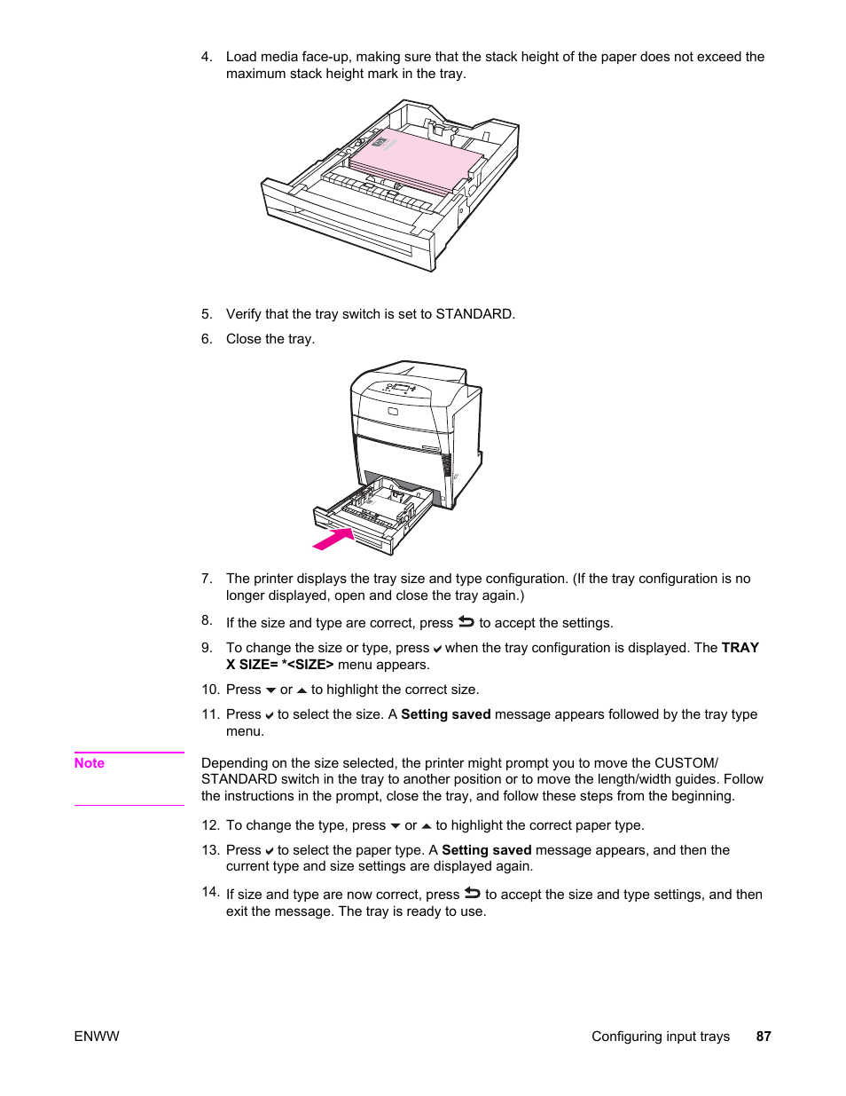 HP Color LaserJet 5550 Printer series User Manual | Page 101 / 294