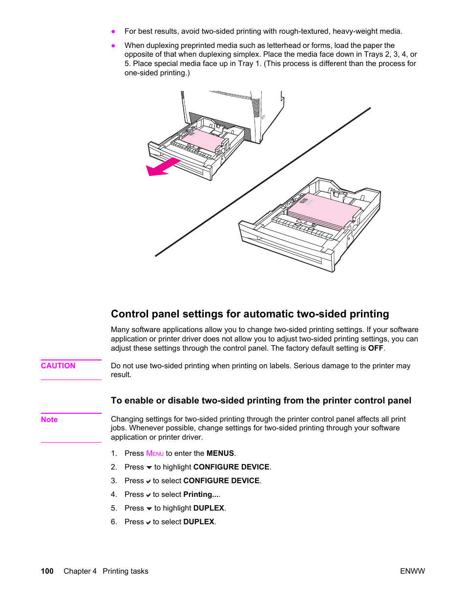 HP Color LaserJet 5550 Printer series User Manual | Page 114 / 294