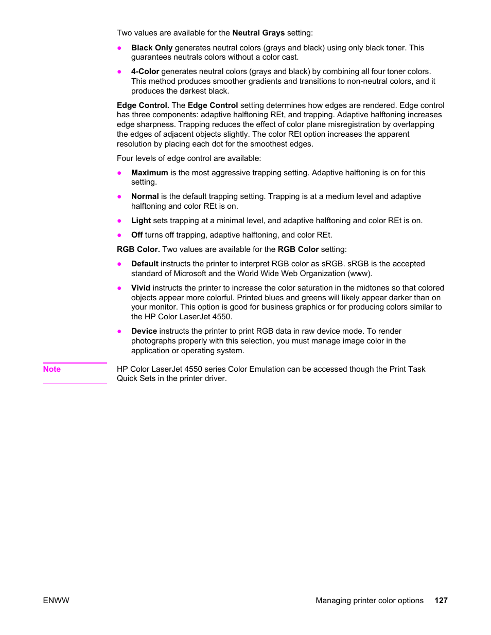 HP Color LaserJet 5550 Printer series User Manual | Page 141 / 294