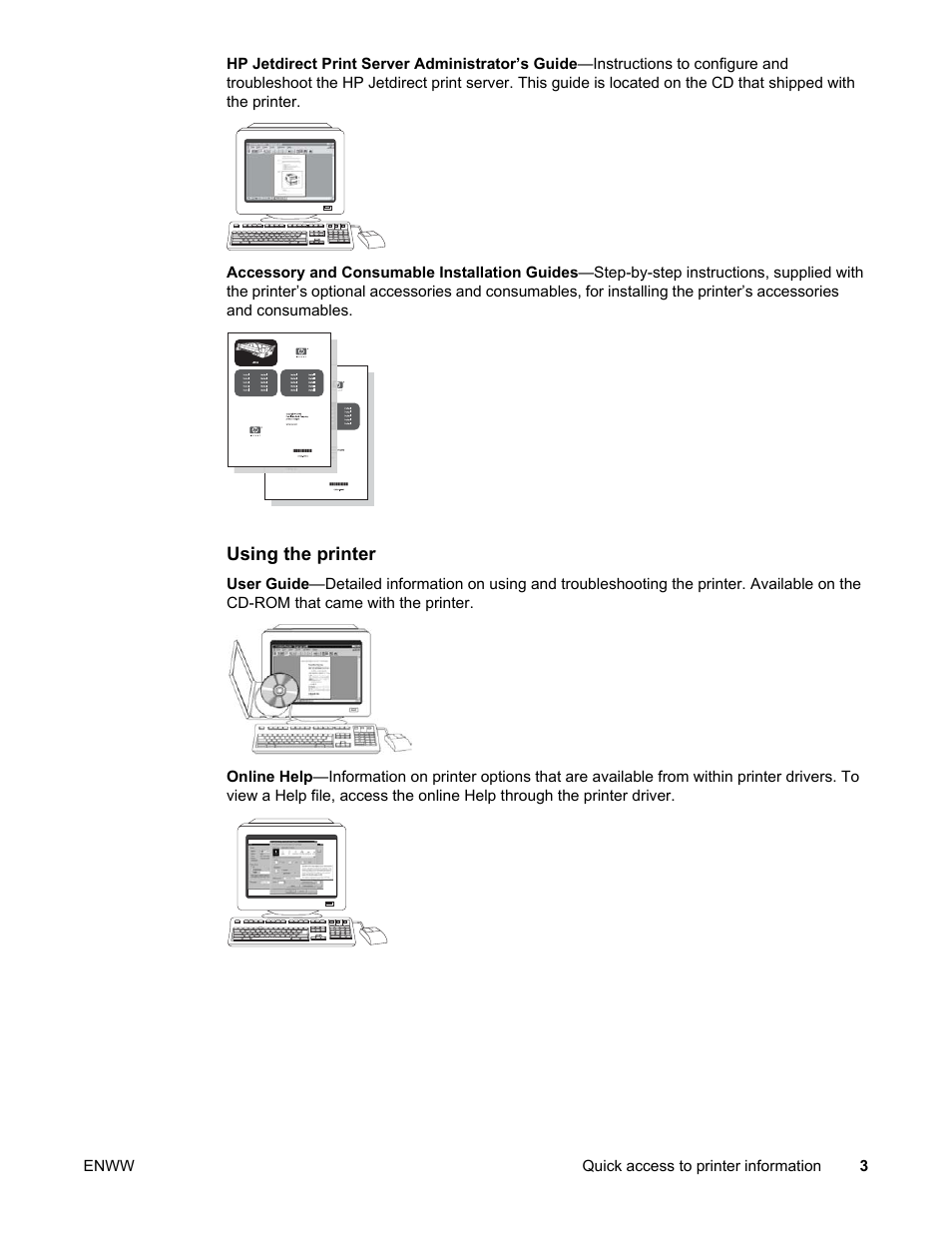 HP Color LaserJet 5550 Printer series User Manual | Page 17 / 294