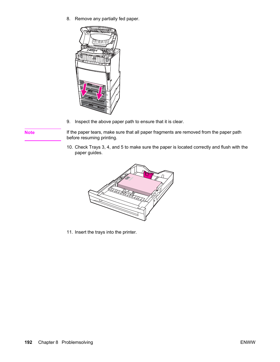 HP Color LaserJet 5550 Printer series User Manual | Page 206 / 294