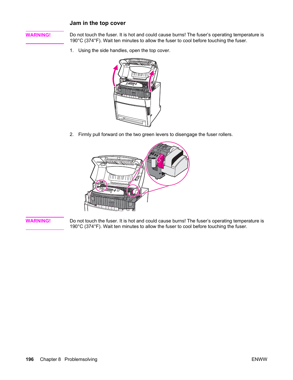 HP Color LaserJet 5550 Printer series User Manual | Page 210 / 294