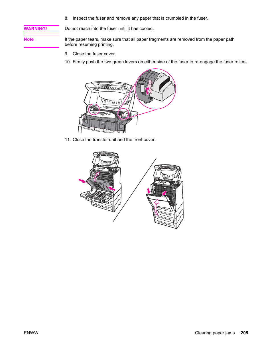 HP Color LaserJet 5550 Printer series User Manual | Page 219 / 294