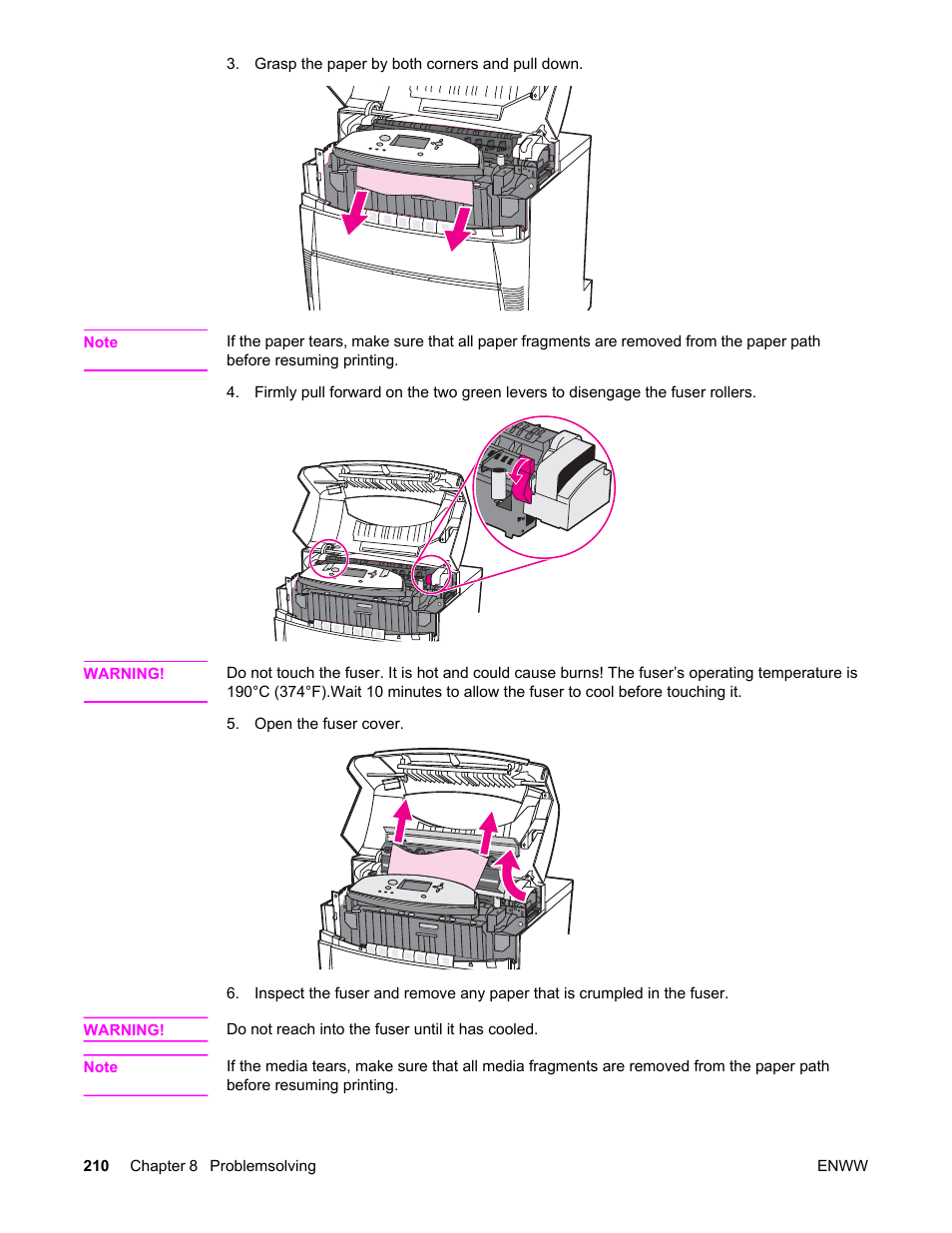 HP Color LaserJet 5550 Printer series User Manual | Page 224 / 294