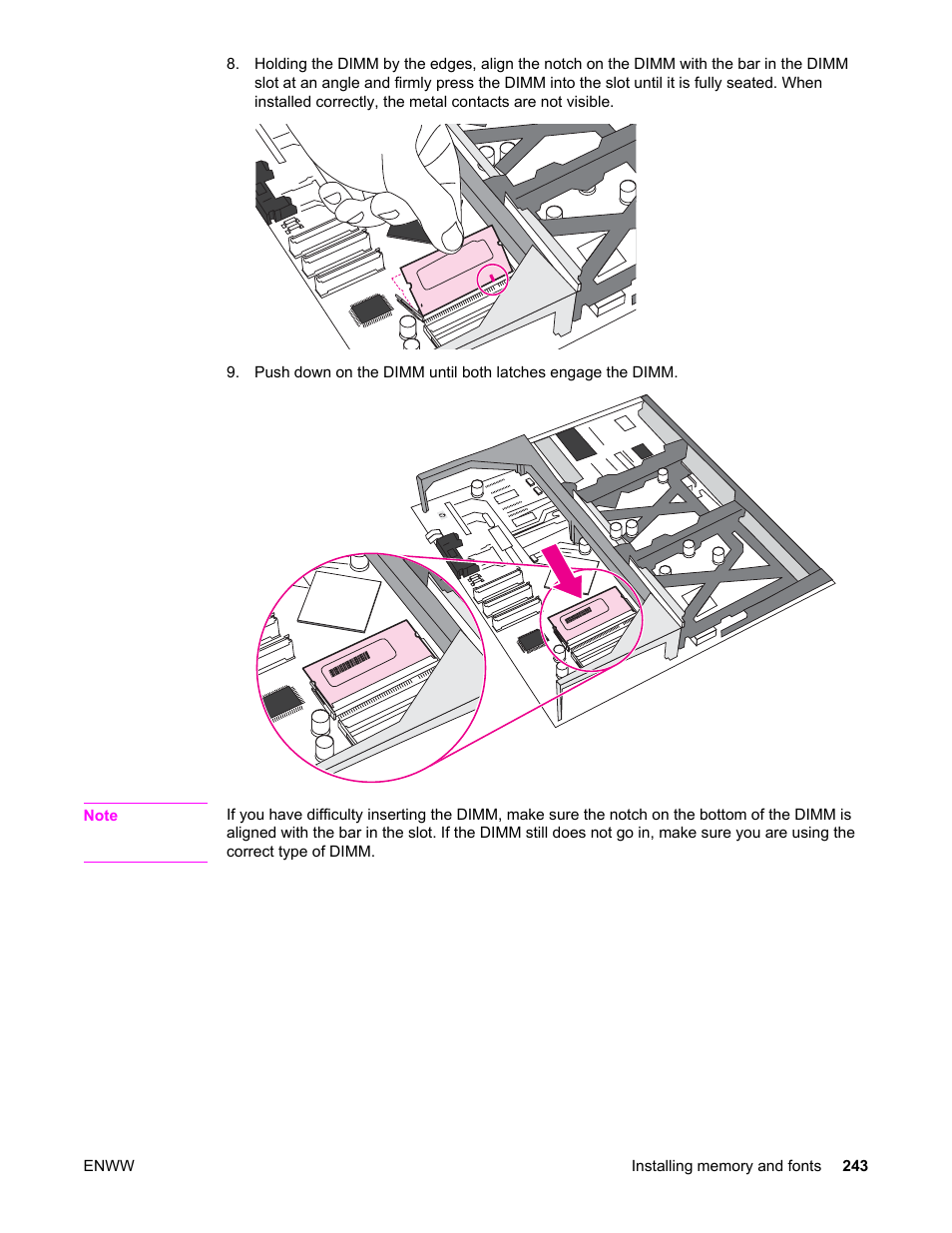 HP Color LaserJet 5550 Printer series User Manual | Page 257 / 294