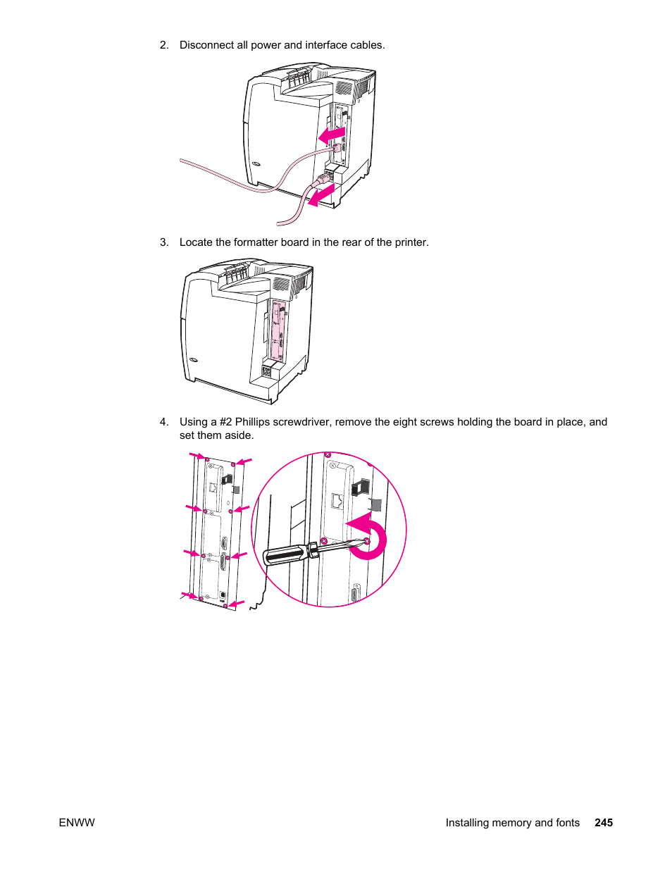 HP Color LaserJet 5550 Printer series User Manual | Page 259 / 294
