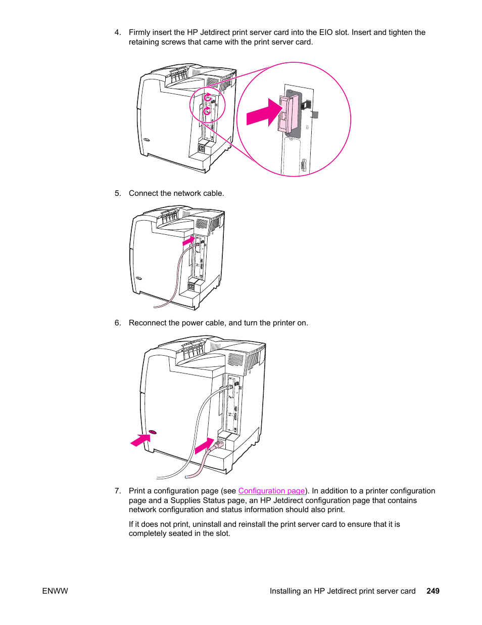 HP Color LaserJet 5550 Printer series User Manual | Page 263 / 294