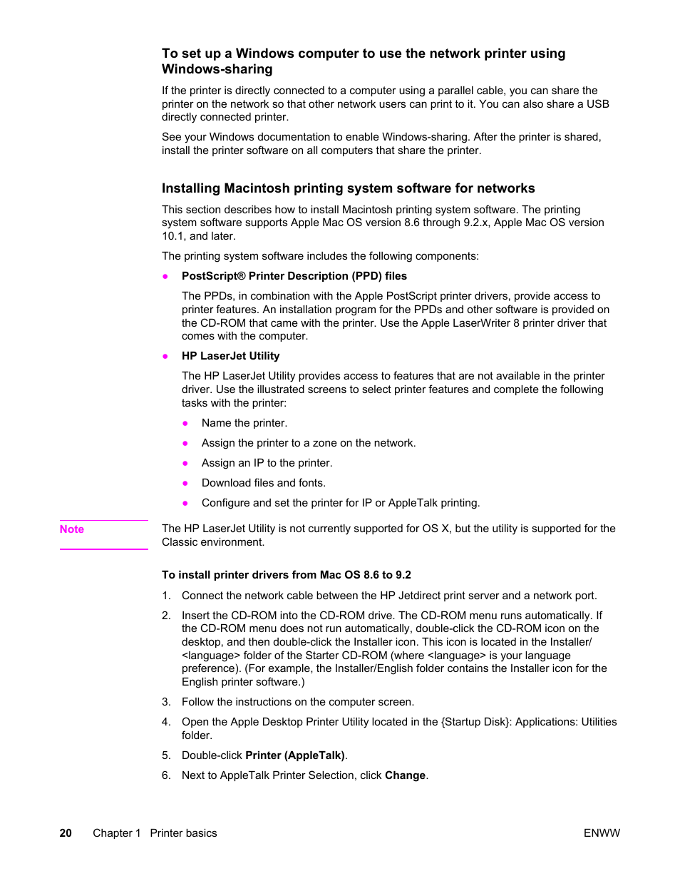 HP Color LaserJet 5550 Printer series User Manual | Page 34 / 294