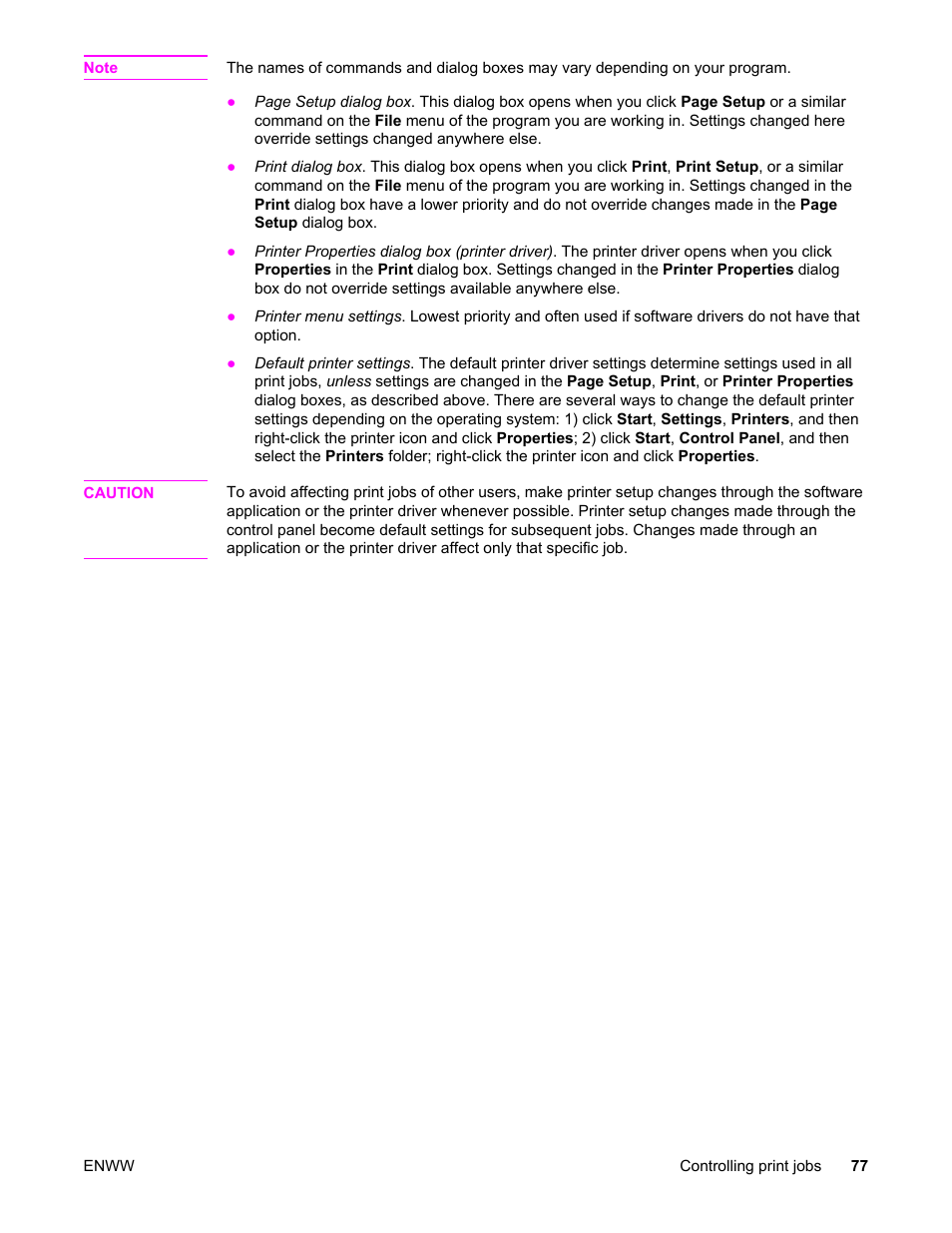 HP Color LaserJet 5550 Printer series User Manual | Page 91 / 294