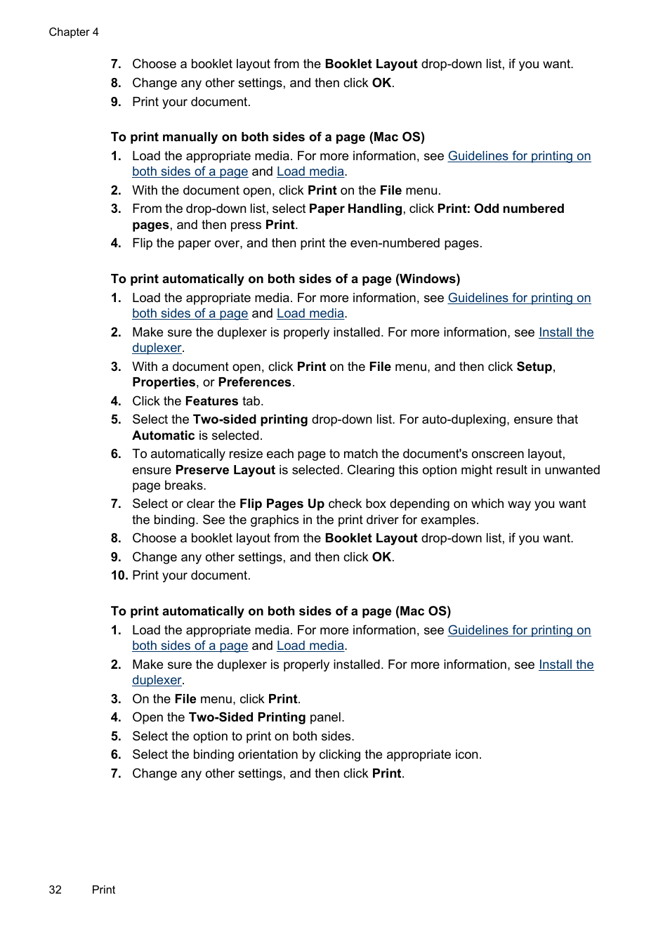 HP Officejet Pro L7480 All-in-One Printer User Manual | Page 36 / 120
