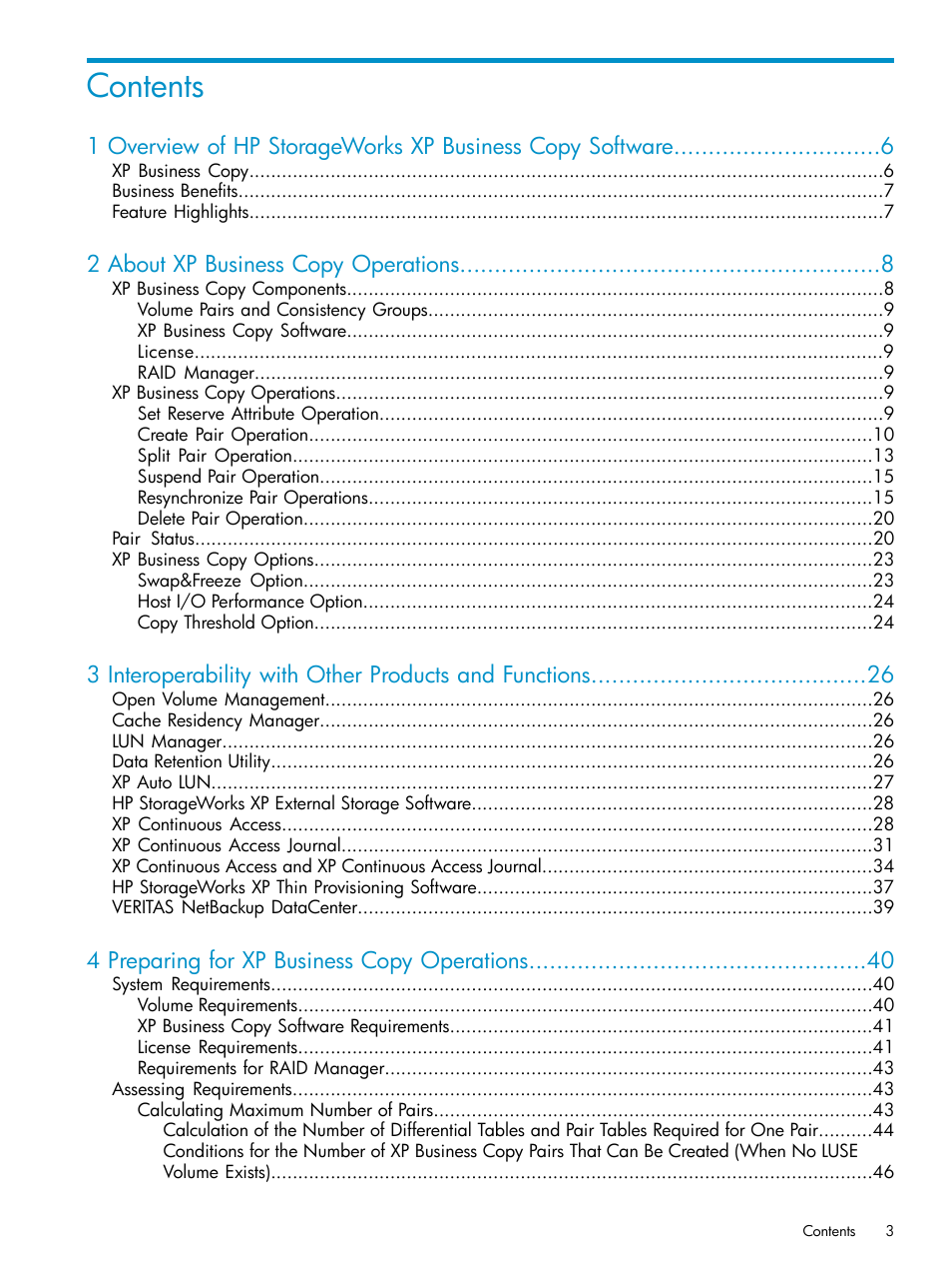 HP XP Business Copy Software User Manual | Page 3 / 113