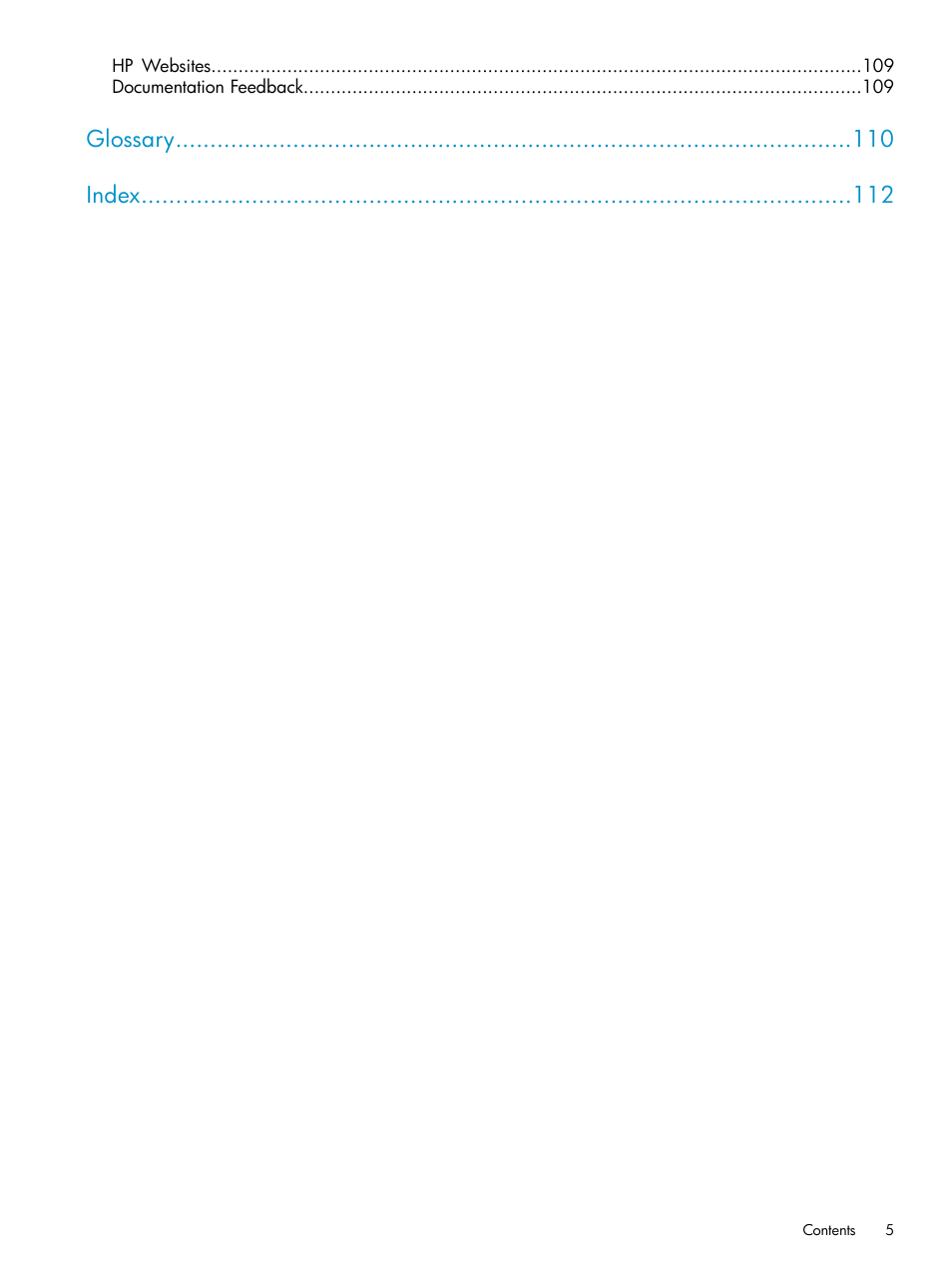 Glossary index | HP XP Business Copy Software User Manual | Page 5 / 113