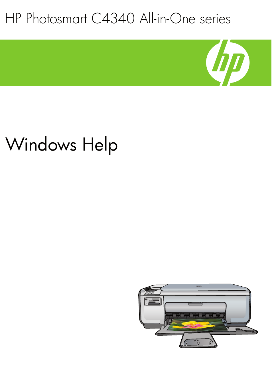 HP Photosmart C4344 All-in-One Printer User Manual | 317 pages