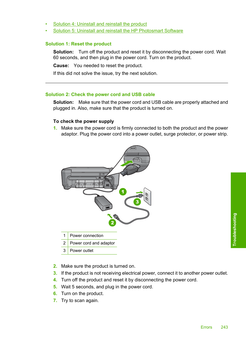 HP Photosmart C4344 All-in-One Printer User Manual | Page 246 / 317