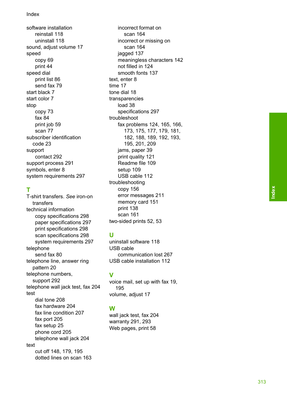 HP Photosmart C4344 All-in-One Printer User Manual | Page 316 / 317