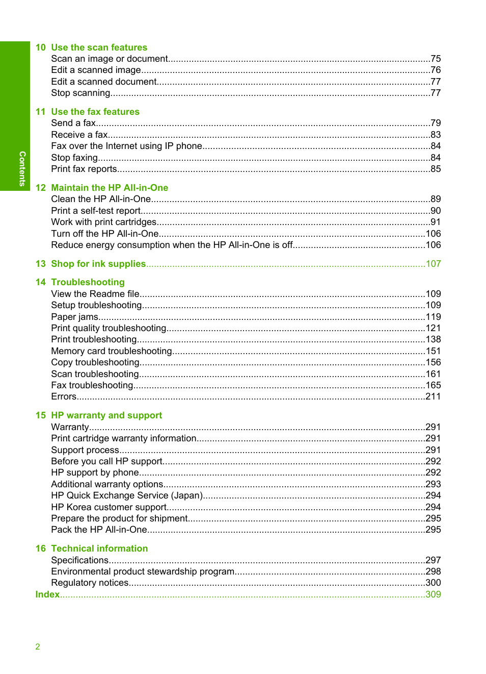 HP Photosmart C4344 All-in-One Printer User Manual | Page 5 / 317