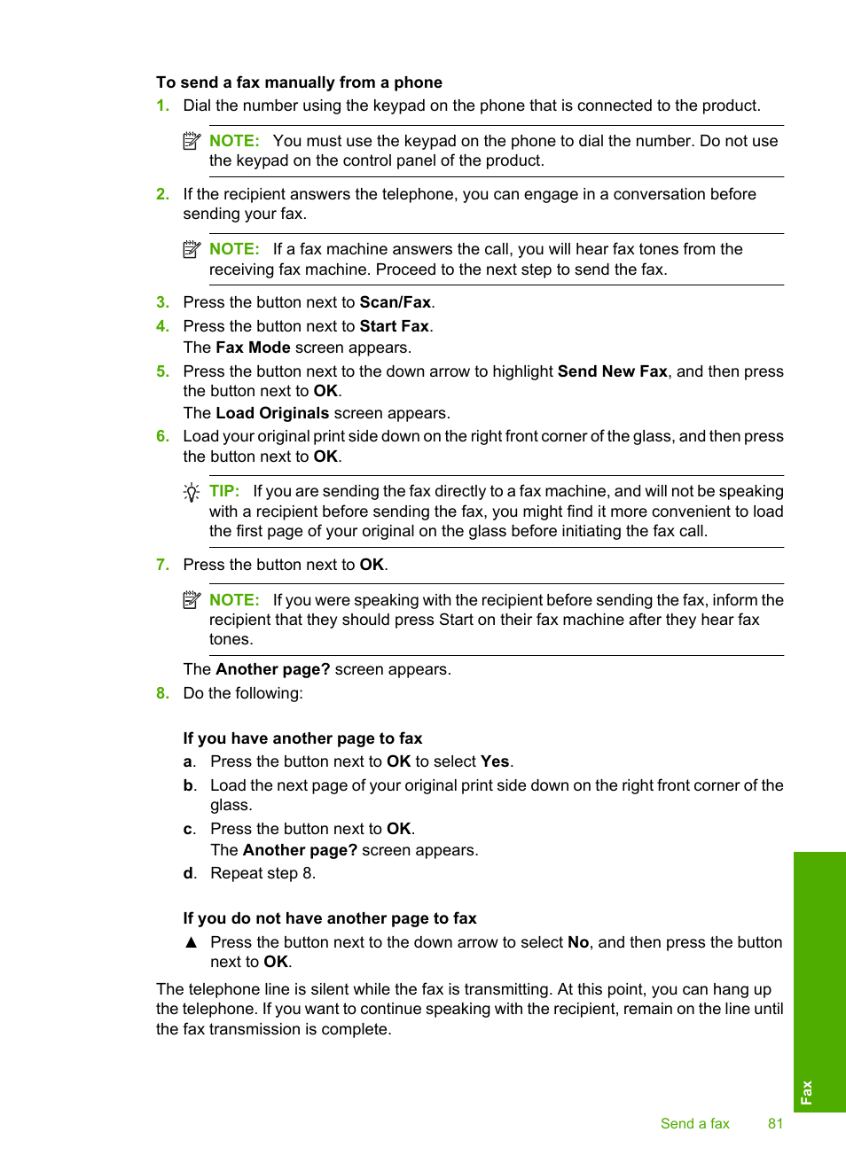 HP Photosmart C4344 All-in-One Printer User Manual | Page 84 / 317