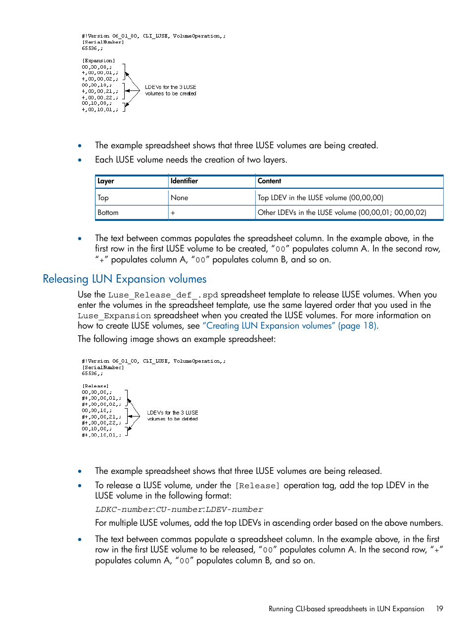 Releasing lun expansion volumes | HP XP P9500 Storage User Manual | Page 19 / 78