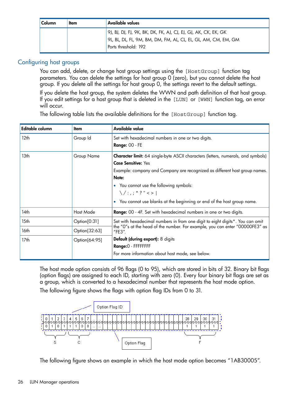 Configuring host groups | HP XP P9500 Storage User Manual | Page 26 / 78