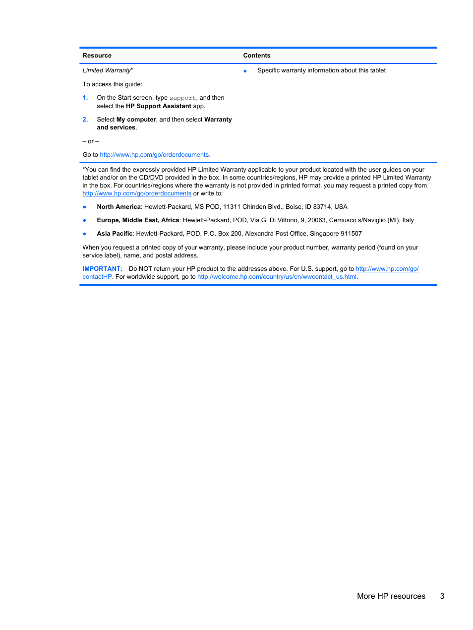 More hp resources 3 | HP Omni 10 5610 Tablet User Manual | Page 11 / 49