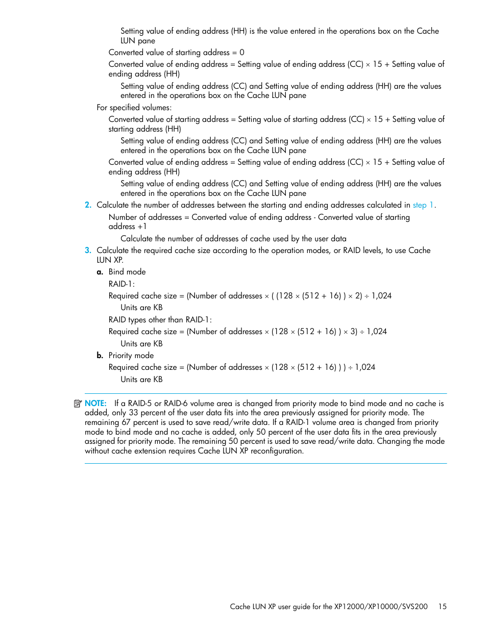 HP XP Cache LUN Software User Manual | Page 15 / 28