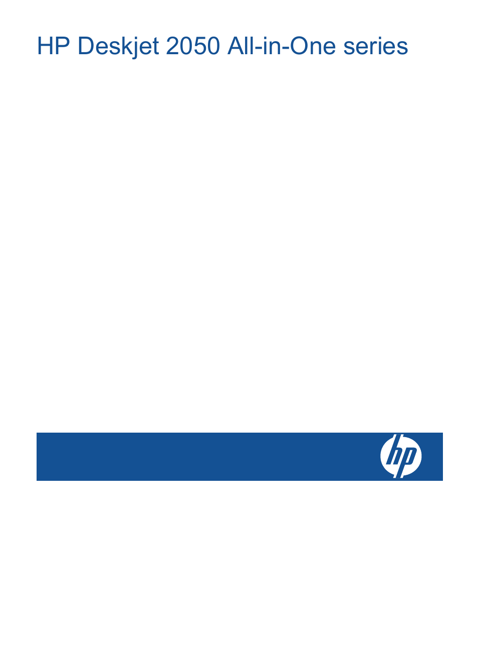 HP Deskjet 2050 User Manual | 54 pages