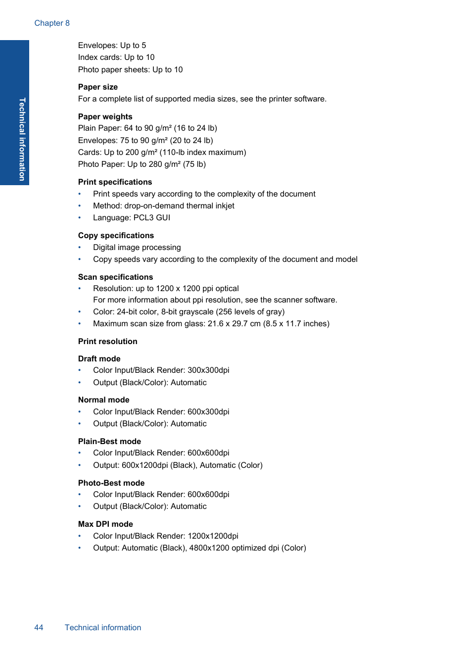 HP Deskjet 2050 User Manual | Page 46 / 54