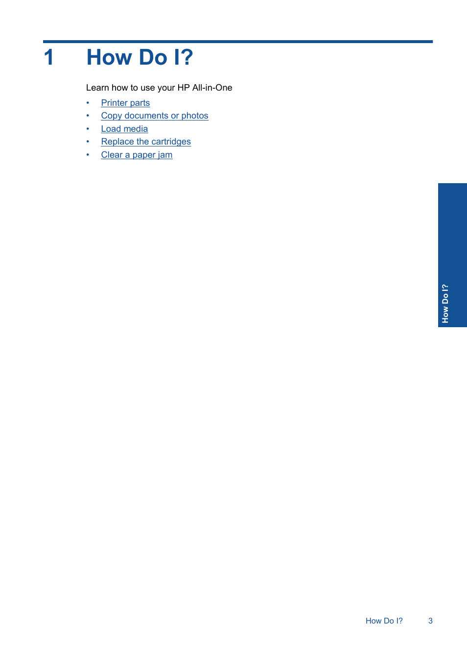 How do i, 1 how do i, 1how do i | HP Deskjet 2050 User Manual | Page 5 / 54
