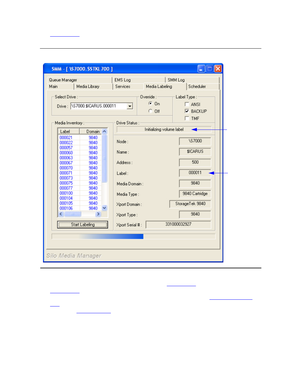 Figure 6-12, Initializing volume label | HP NonStop G-Series User Manual | Page 102 / 230