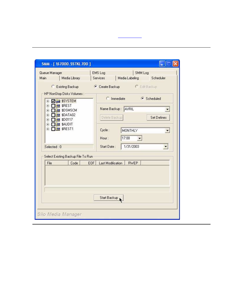 Figure 5-22, Create scheduled backup - final steps | HP NonStop G-Series User Manual | Page 115 / 230