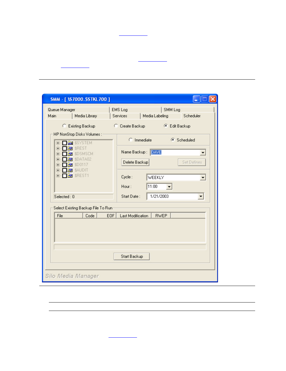 Edit a backup, Figure 5-23, Edit backup | HP NonStop G-Series User Manual | Page 116 / 230