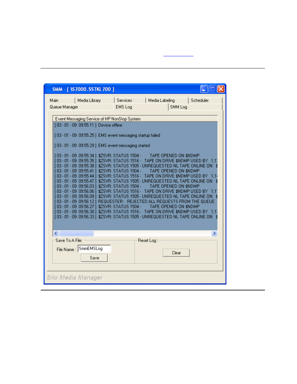 Ems log tab, Figure 5-25 | HP NonStop G-Series User Manual | Page 119 / 230