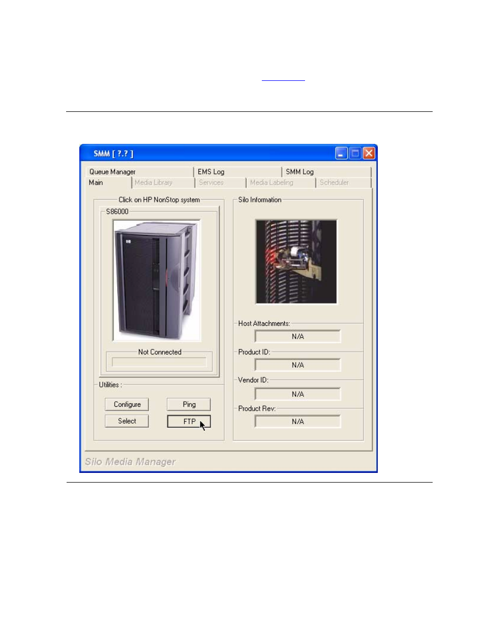 Transferring files via ftp, Figure 2-7, Ftp button | HP NonStop G-Series User Manual | Page 28 / 230