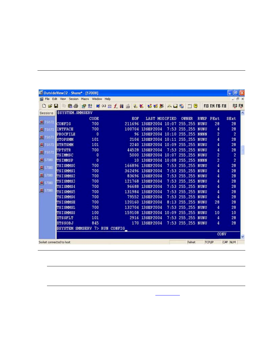 Configuring the smm server on the nonstop system, Figure 3-1, Run config | HP NonStop G-Series User Manual | Page 34 / 230