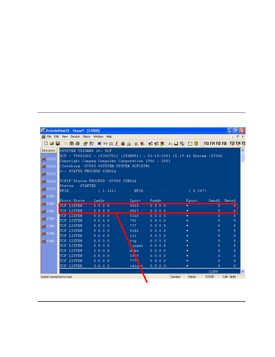 Verifying the host port number, Figure 3-29 | HP NonStop G-Series User Manual | Page 61 / 230